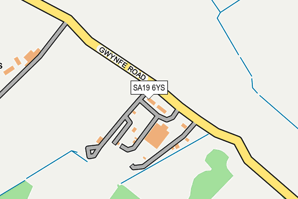 SA19 6YS map - OS OpenMap – Local (Ordnance Survey)