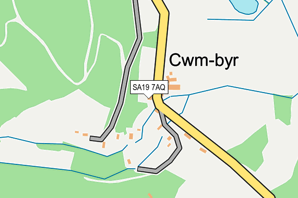 SA19 7AQ map - OS OpenMap – Local (Ordnance Survey)