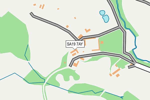 SA19 7AY map - OS OpenMap – Local (Ordnance Survey)