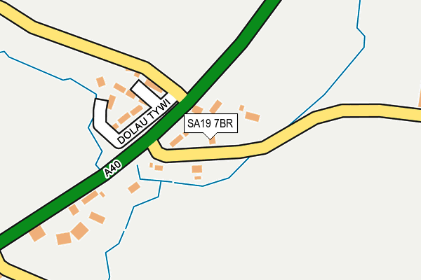SA19 7BR map - OS OpenMap – Local (Ordnance Survey)