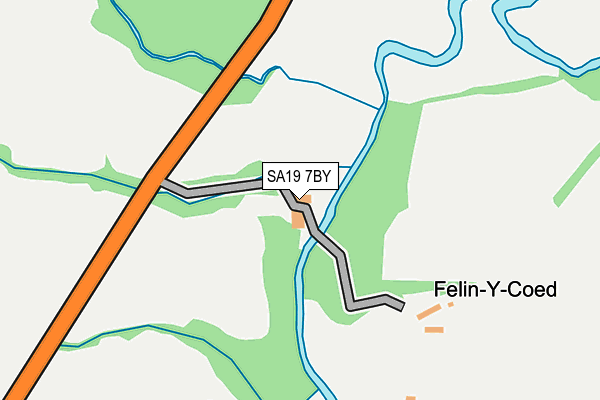 SA19 7BY map - OS OpenMap – Local (Ordnance Survey)