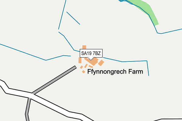 SA19 7BZ map - OS OpenMap – Local (Ordnance Survey)