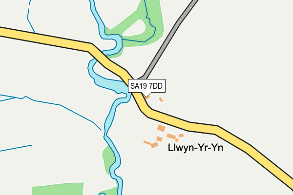SA19 7DD map - OS OpenMap – Local (Ordnance Survey)