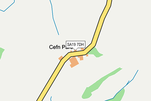SA19 7DH map - OS OpenMap – Local (Ordnance Survey)