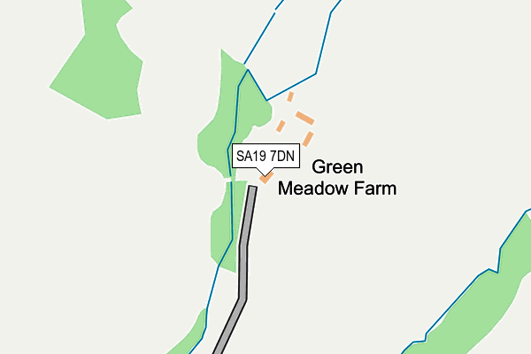 SA19 7DN map - OS OpenMap – Local (Ordnance Survey)