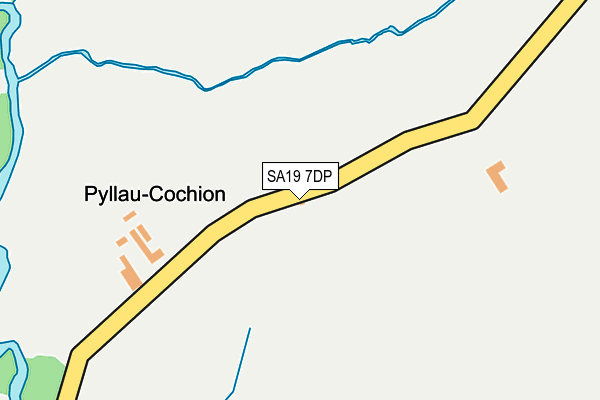 SA19 7DP map - OS OpenMap – Local (Ordnance Survey)