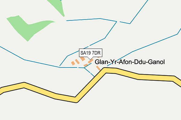 SA19 7DR map - OS OpenMap – Local (Ordnance Survey)
