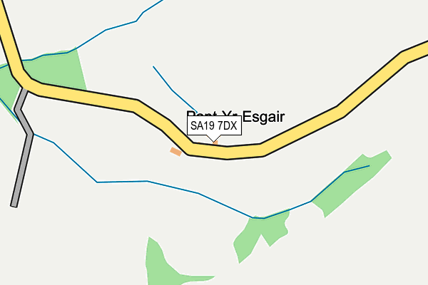 SA19 7DX map - OS OpenMap – Local (Ordnance Survey)