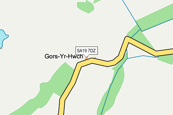 SA19 7DZ map - OS OpenMap – Local (Ordnance Survey)