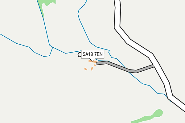 SA19 7EN map - OS OpenMap – Local (Ordnance Survey)