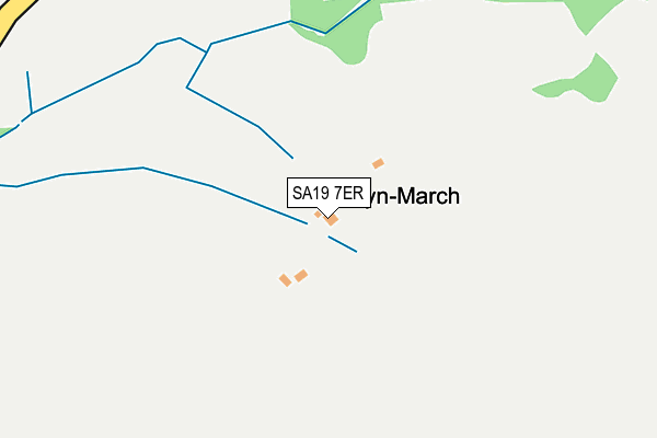 SA19 7ER map - OS OpenMap – Local (Ordnance Survey)