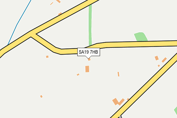SA19 7HB map - OS OpenMap – Local (Ordnance Survey)