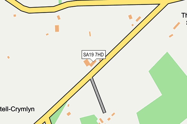 SA19 7HD map - OS OpenMap – Local (Ordnance Survey)