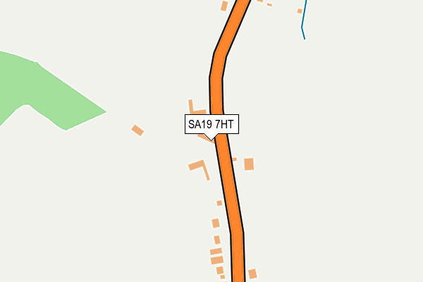 SA19 7HT map - OS OpenMap – Local (Ordnance Survey)