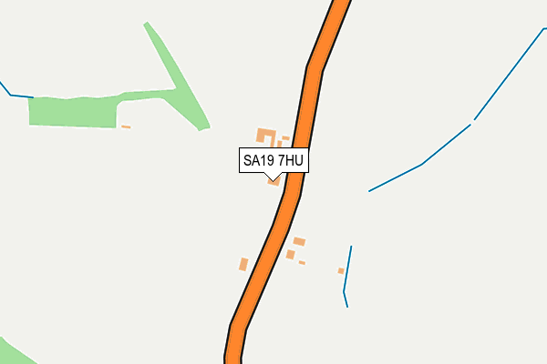 SA19 7HU map - OS OpenMap – Local (Ordnance Survey)
