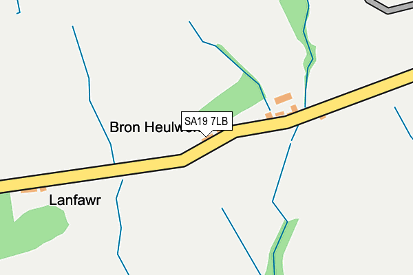 SA19 7LB map - OS OpenMap – Local (Ordnance Survey)