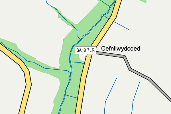 SA19 7LR map - OS OpenMap – Local (Ordnance Survey)