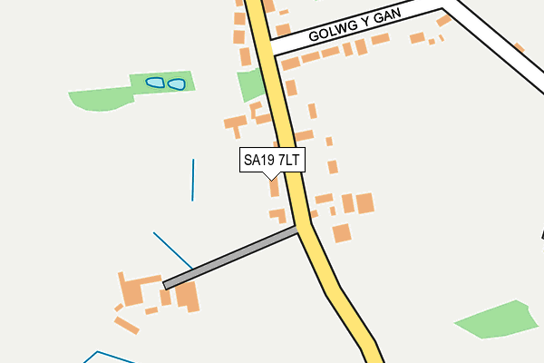 SA19 7LT map - OS OpenMap – Local (Ordnance Survey)