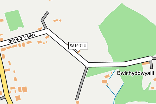SA19 7LU map - OS OpenMap – Local (Ordnance Survey)