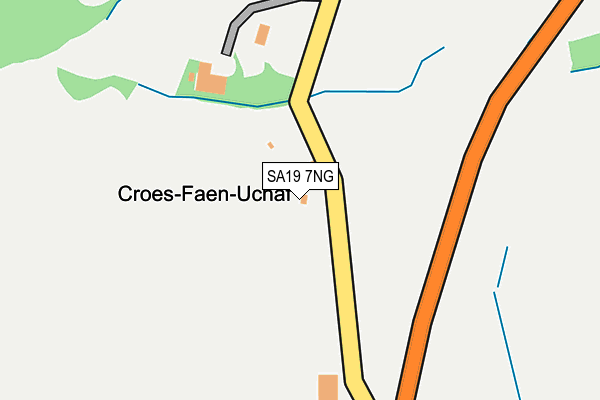 SA19 7NG map - OS OpenMap – Local (Ordnance Survey)