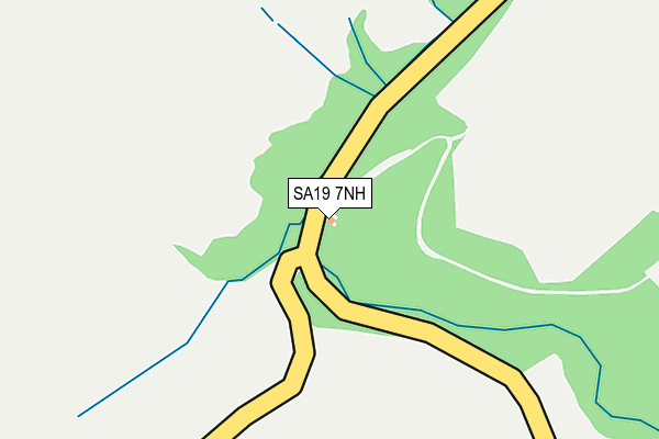 SA19 7NH map - OS OpenMap – Local (Ordnance Survey)