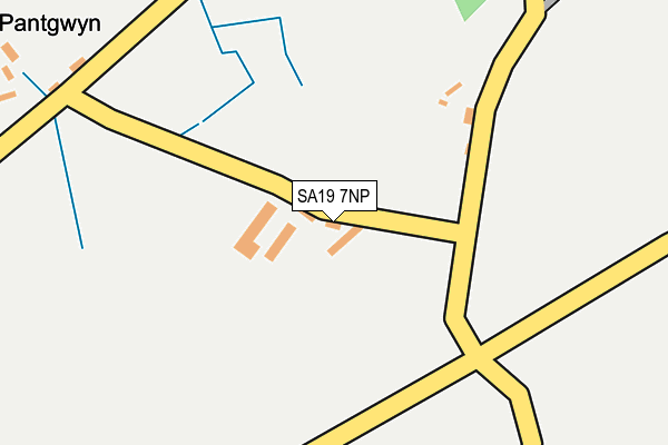 SA19 7NP map - OS OpenMap – Local (Ordnance Survey)