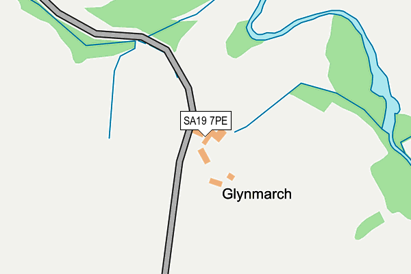 SA19 7PE map - OS OpenMap – Local (Ordnance Survey)