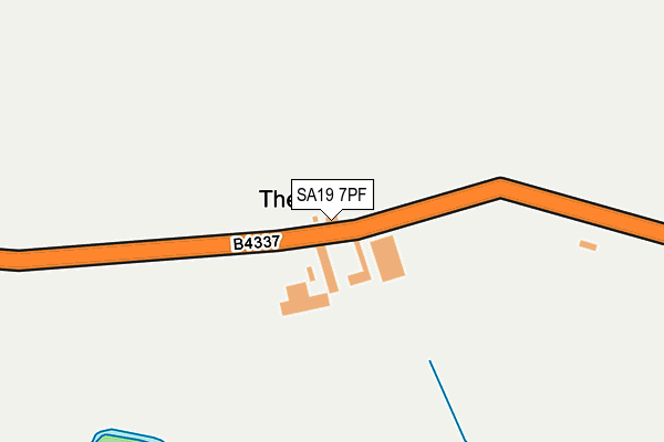 SA19 7PF map - OS OpenMap – Local (Ordnance Survey)