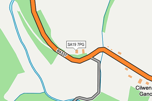 SA19 7PG map - OS OpenMap – Local (Ordnance Survey)