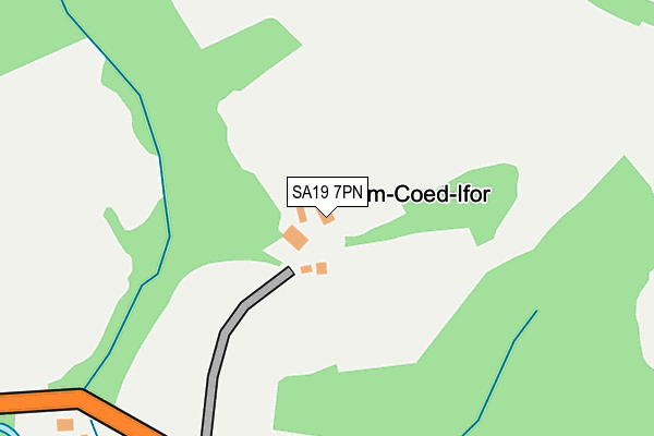 SA19 7PN map - OS OpenMap – Local (Ordnance Survey)