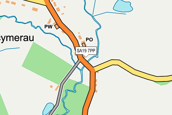 SA19 7PP map - OS OpenMap – Local (Ordnance Survey)