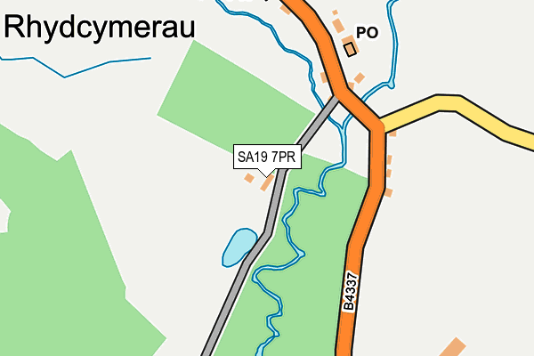 SA19 7PR map - OS OpenMap – Local (Ordnance Survey)