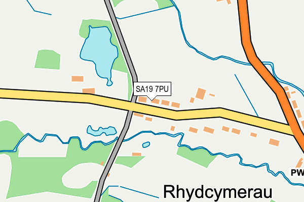 SA19 7PU map - OS OpenMap – Local (Ordnance Survey)