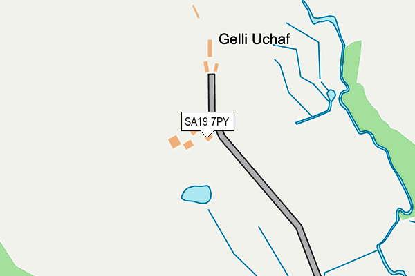SA19 7PY map - OS OpenMap – Local (Ordnance Survey)