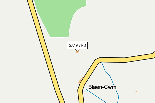 SA19 7RD map - OS OpenMap – Local (Ordnance Survey)