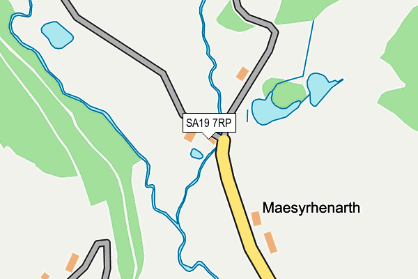 SA19 7RP map - OS OpenMap – Local (Ordnance Survey)