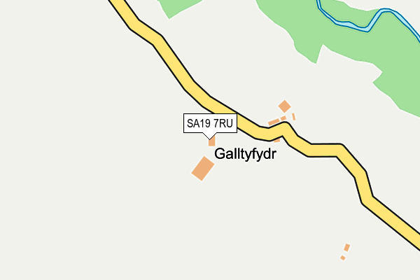 SA19 7RU map - OS OpenMap – Local (Ordnance Survey)