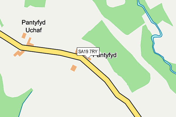 SA19 7RY map - OS OpenMap – Local (Ordnance Survey)