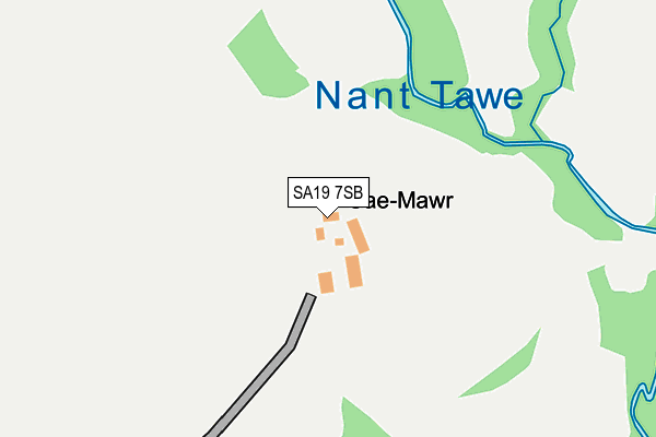 SA19 7SB map - OS OpenMap – Local (Ordnance Survey)