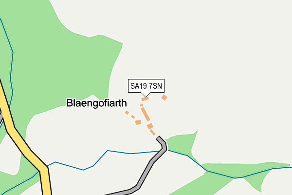 SA19 7SN map - OS OpenMap – Local (Ordnance Survey)