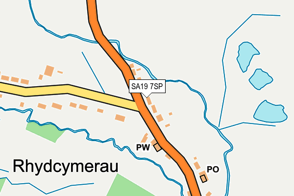 SA19 7SP map - OS OpenMap – Local (Ordnance Survey)