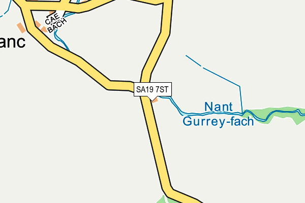 SA19 7ST map - OS OpenMap – Local (Ordnance Survey)