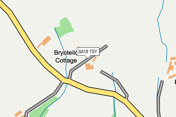 SA19 7SY map - OS OpenMap – Local (Ordnance Survey)