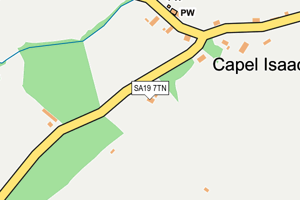 SA19 7TN map - OS OpenMap – Local (Ordnance Survey)