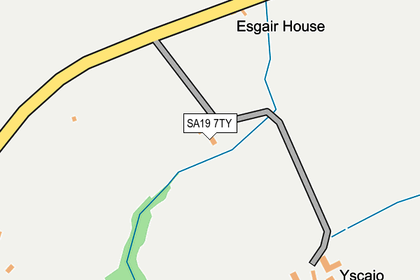 SA19 7TY map - OS OpenMap – Local (Ordnance Survey)