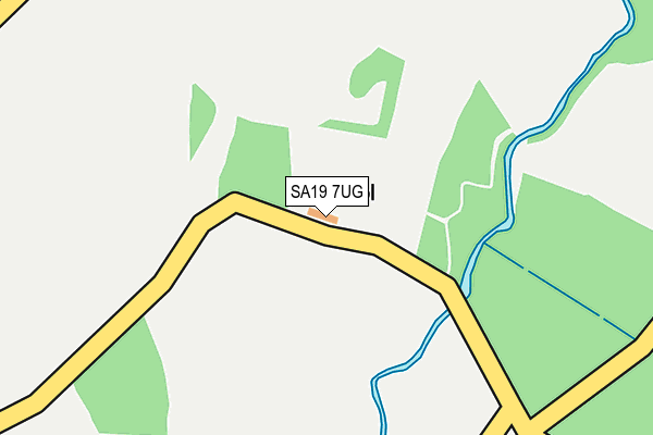 SA19 7UG map - OS OpenMap – Local (Ordnance Survey)