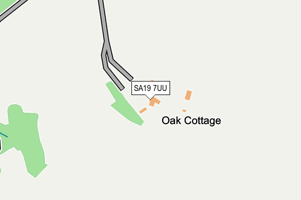 SA19 7UU map - OS OpenMap – Local (Ordnance Survey)
