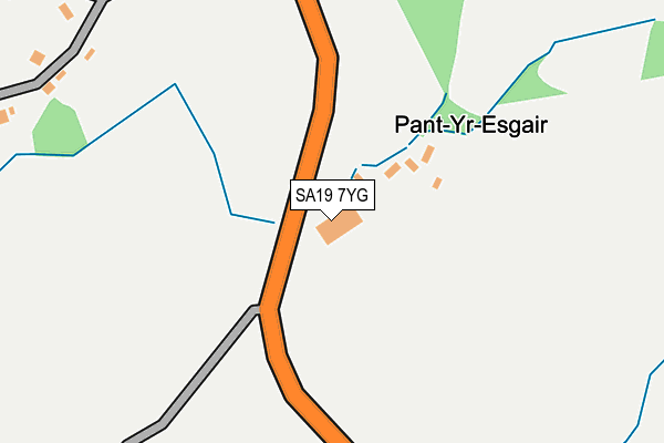 SA19 7YG map - OS OpenMap – Local (Ordnance Survey)