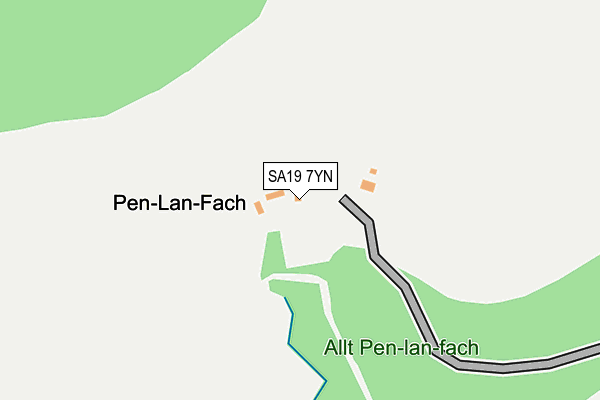 SA19 7YN map - OS OpenMap – Local (Ordnance Survey)