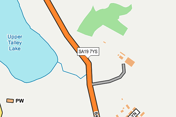 SA19 7YS map - OS OpenMap – Local (Ordnance Survey)